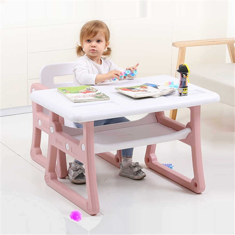 Masuta de studiu School Pink cu 2 scaune Nichiduta