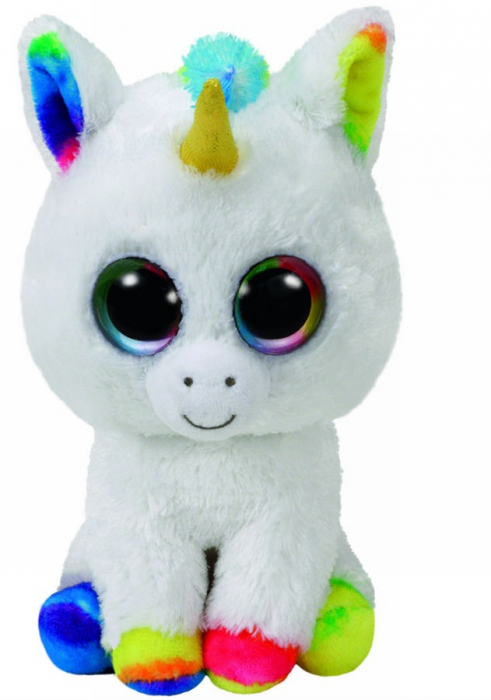 Plus Ty 24cm Pixy Unicorn Alb | Jucărie Moale