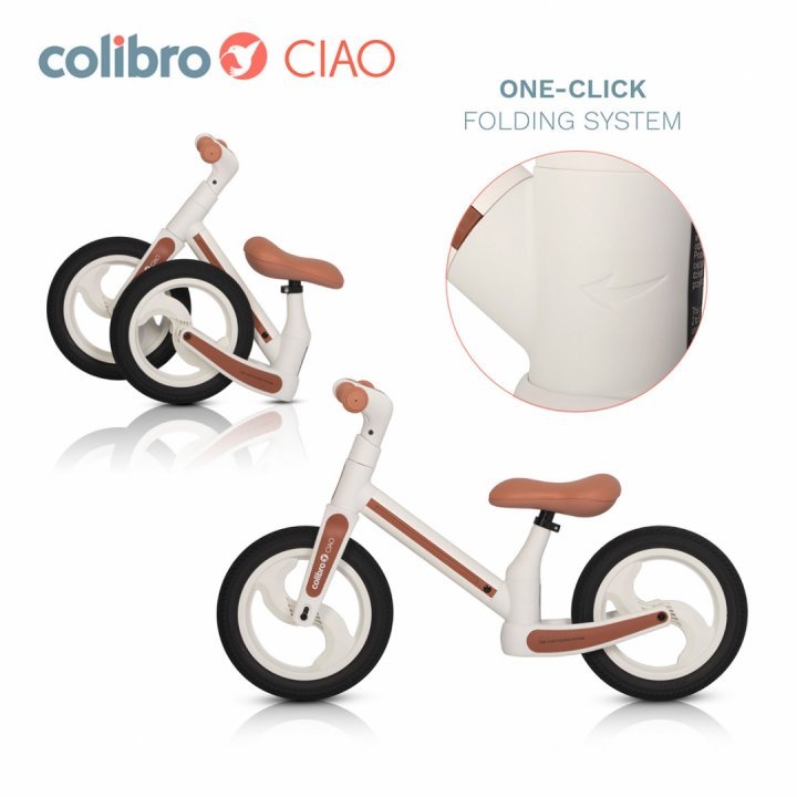 Colibro Ciao Bicicletă Echilibru Pliabilă Albe - imagine 5