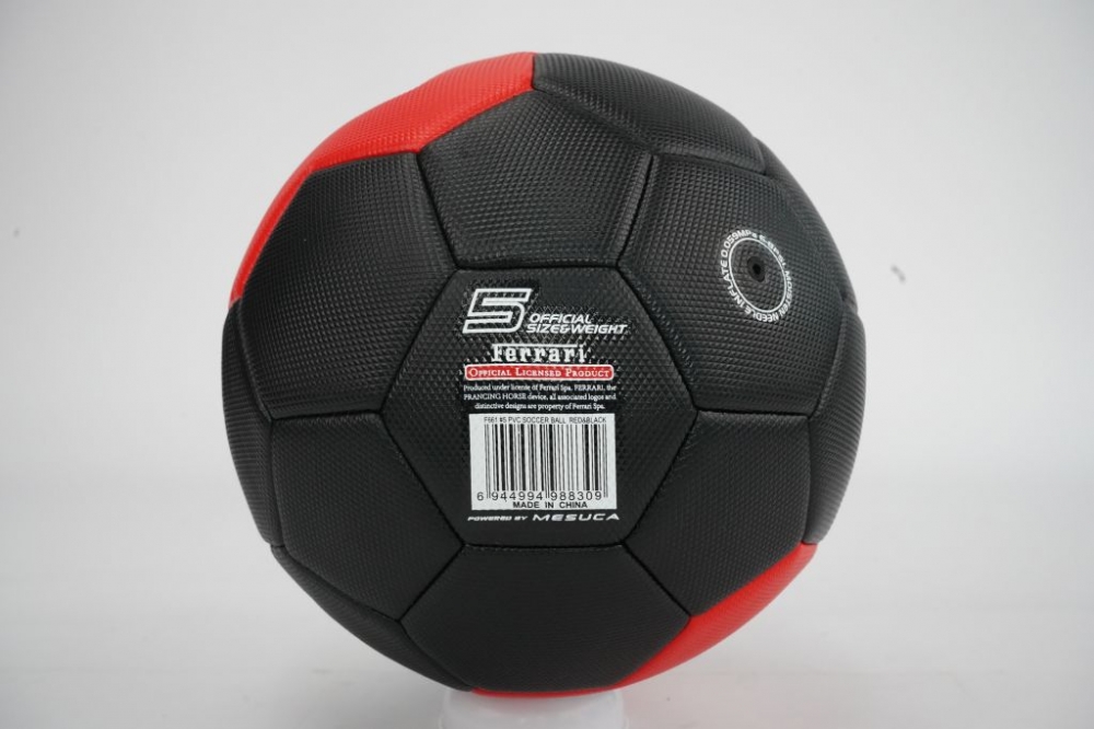 Minge Fotbal Ferrari Size 5, Rosu-Negru - imagine 5
