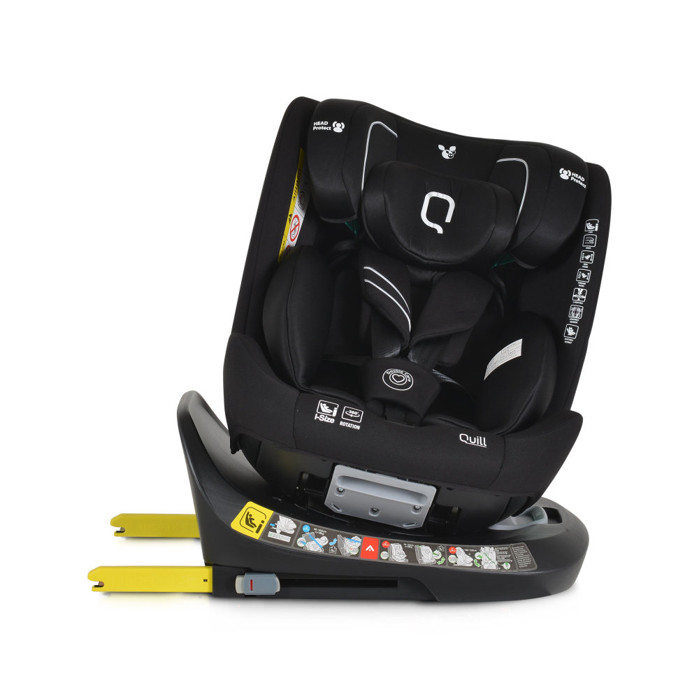 Scaun Auto Cangaroo Quill I-Size Isofix 360° Negru - imagine 10