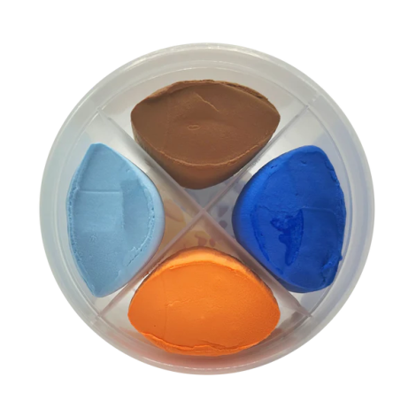 Plastilina Ooly Creatibles - Set DIY 4 culori cu uscare la aer - imagine 4