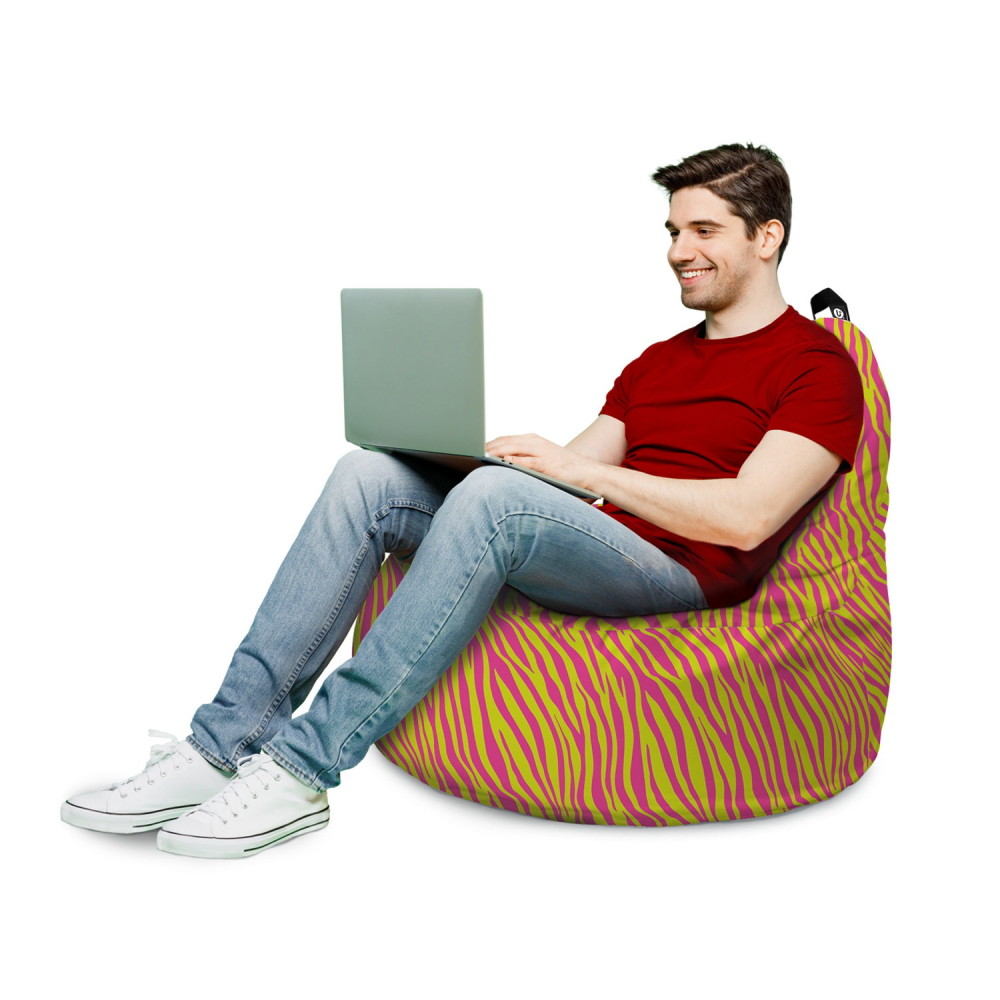 Fotoliu Puf Updeco Zebra Pink | Relaxare Supremă - imagine 3