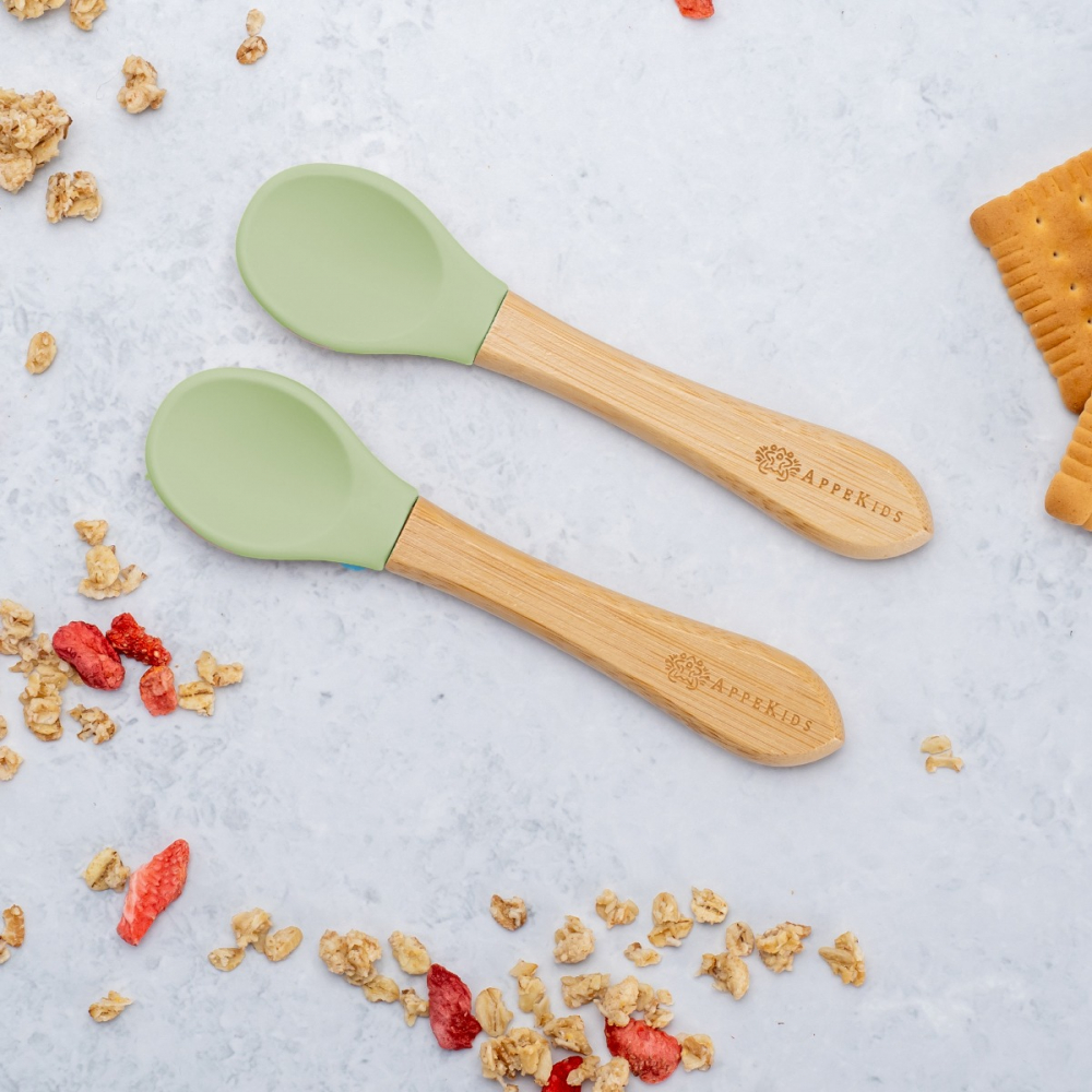 Set Lingurițe Bambus AppeKids, Ecologic
