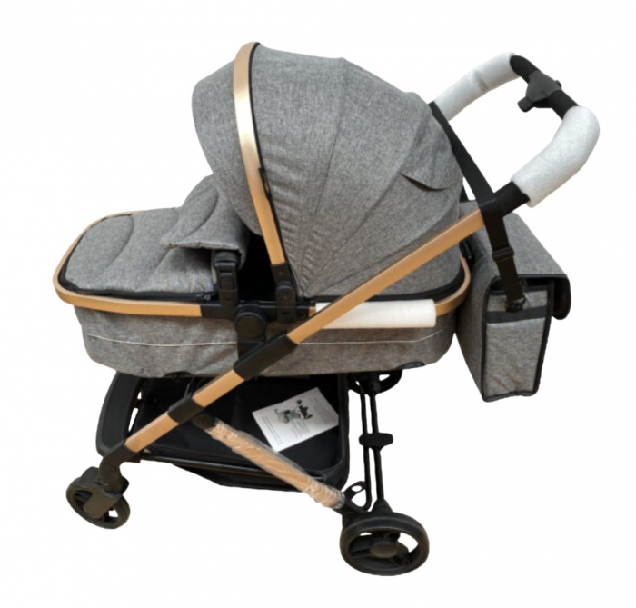 Carucior 2 in 1 Krista 608 Gri, Transformabil