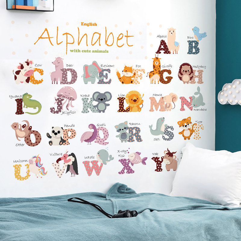 Sticker Alfabet Animale Sipo - Decorativ și Educativ - imagine 3