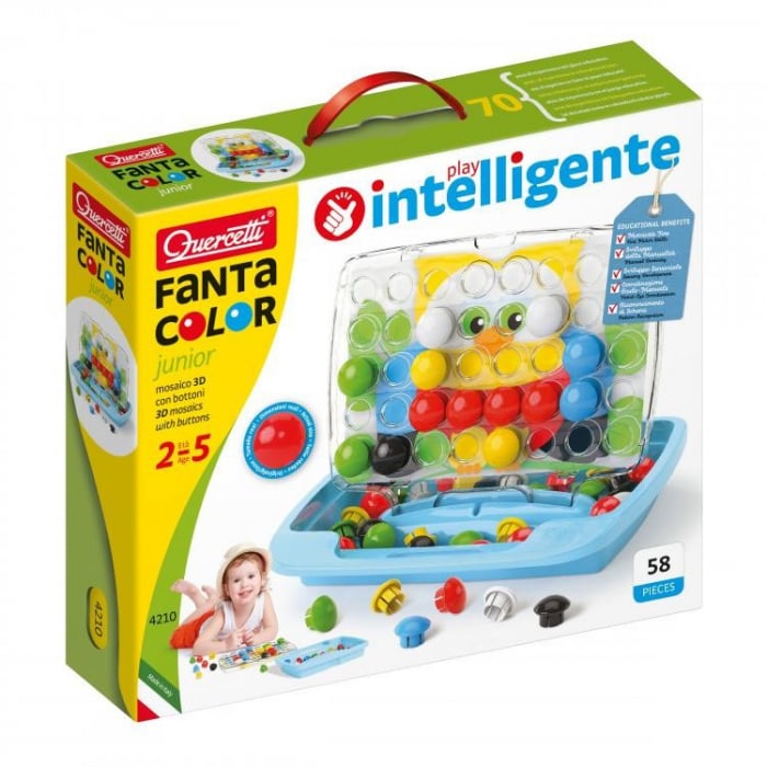 FantaColor Junior Quercetti 58 piese | Joc Mozaic