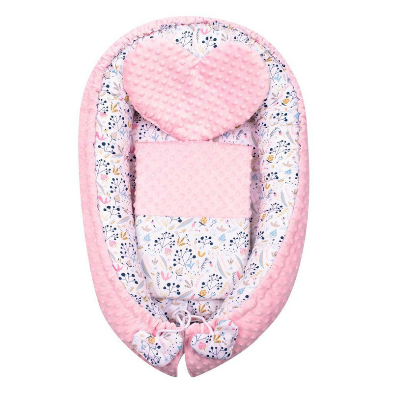 Set Cuib New Baby Baby Nest 3 Piese Minky - imagine 6