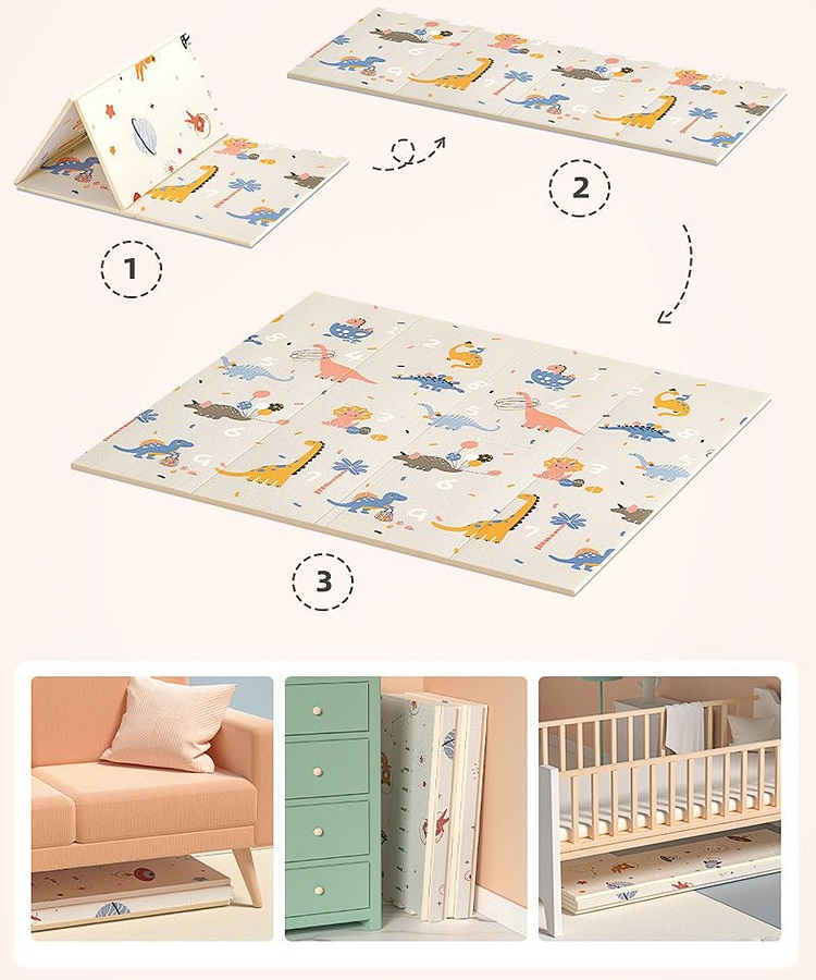 Covor NiceKids Dino 150x200cm Pliabil XPE - imagine 2