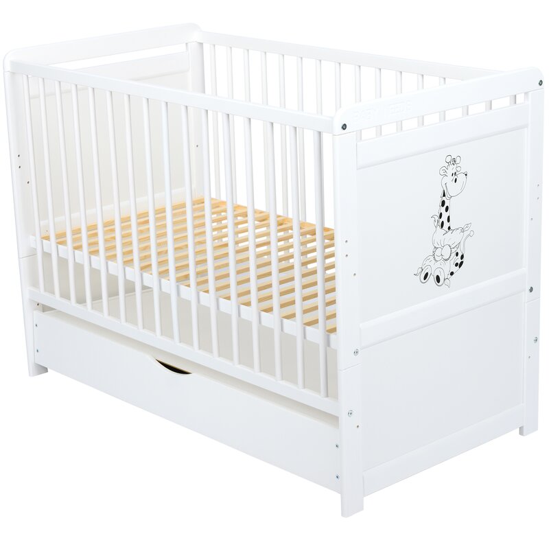 Patut Babyneeds Nadia II Girafa 120x60 cu Sertar - imagine 5