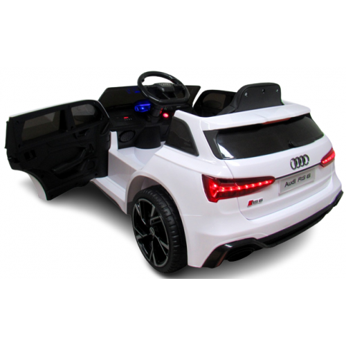 Masinuta Audi RS6 Electrica R-Sport 70W Alba