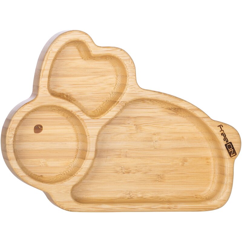FreeON Farfurie Bambus cu Ventuza Bunny