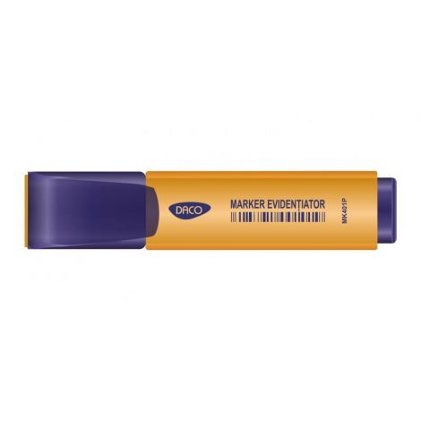 Marker evidențiator Daco Portocaliu - Pigment Ridicat