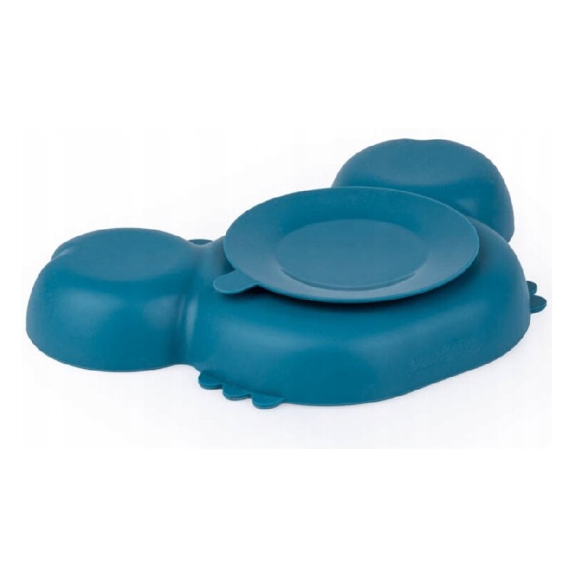 Farfurie Giligums Crab Premium Silicon, 3 Compartimente - imagine 6