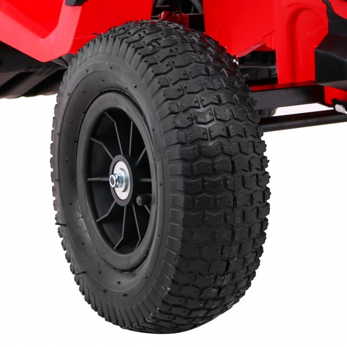 ATV Electric Ramiz Rosu, 90W, Cu Sunete si Suspensii - imagine 4