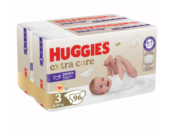 Huggies Extra Care Pants 3, 6-10 kg, 96 buc - imagine 8