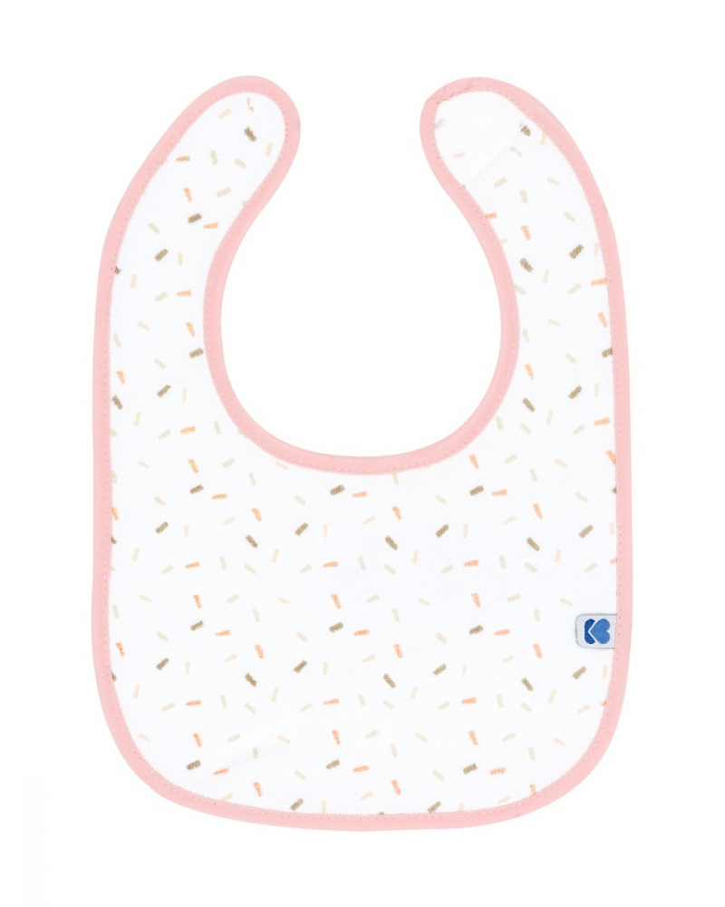 Set 3 Bavete KikkaBoo Terry cu Velcro | Pink - imagine 3