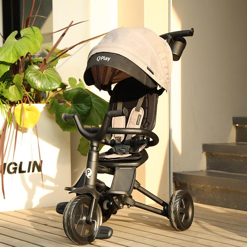 Tricicleta Qplay Nova Niello, Albastru, Ultrapliabilă