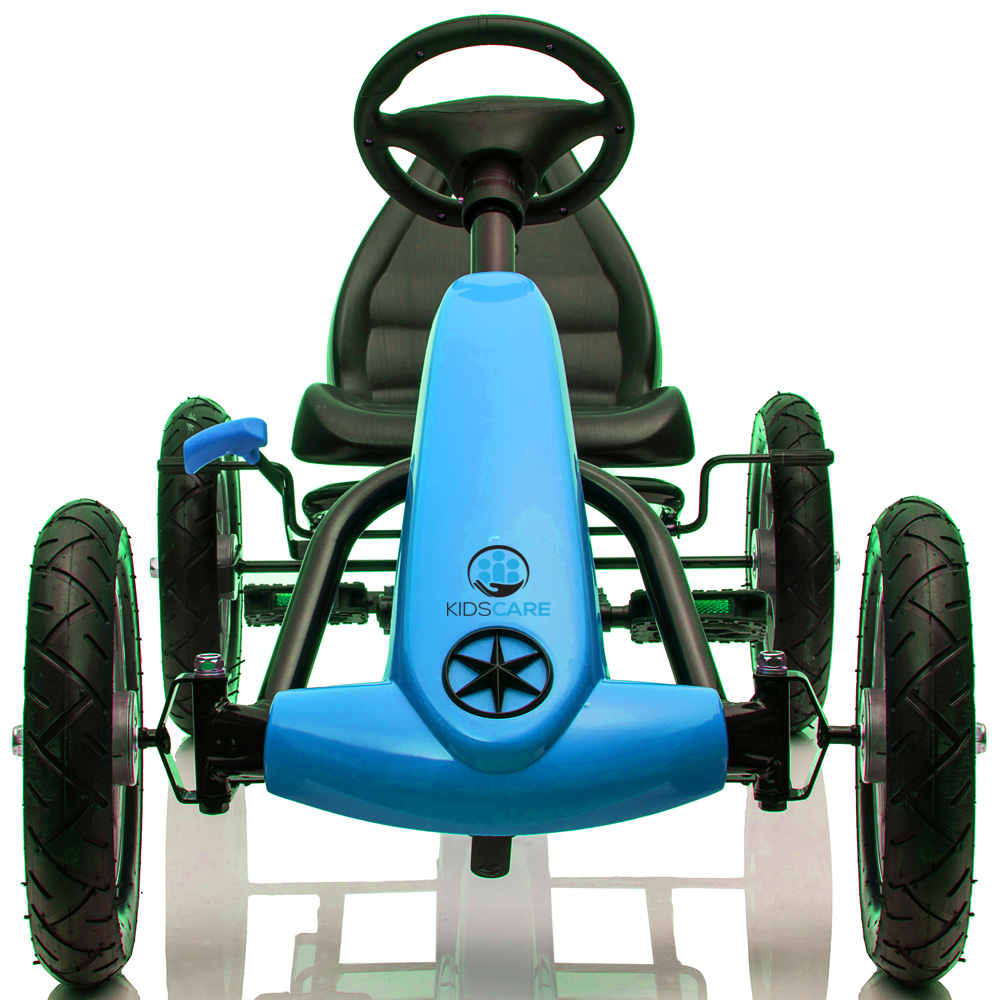 Kart Pedale Karera Albastru Kidscare | 4-9 Ani - imagine 2