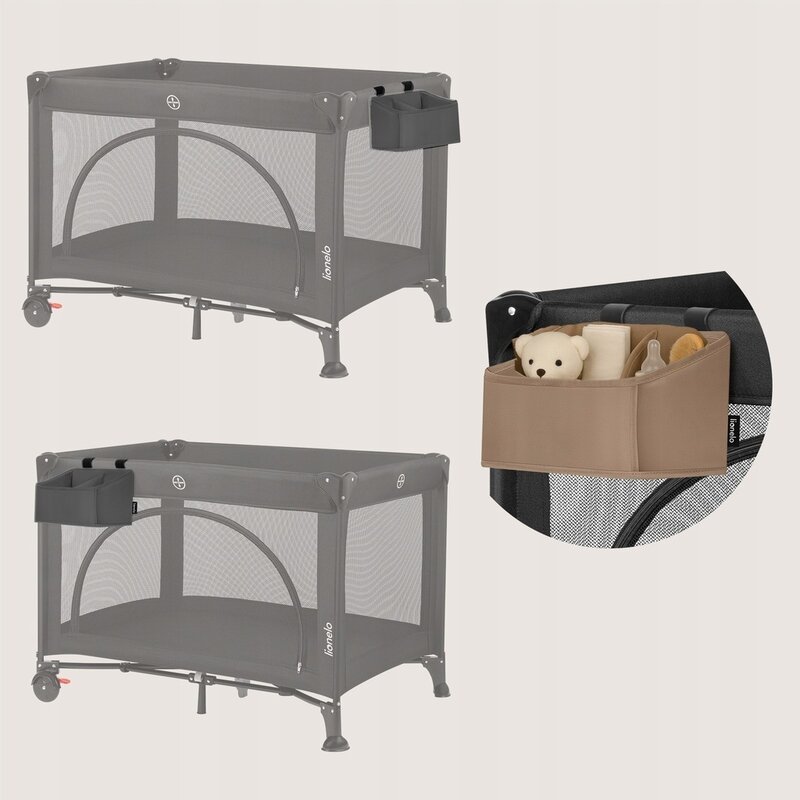 Organizator Lionelo Sidepocket S Gri - Ordonare Eficientă - imagine 4