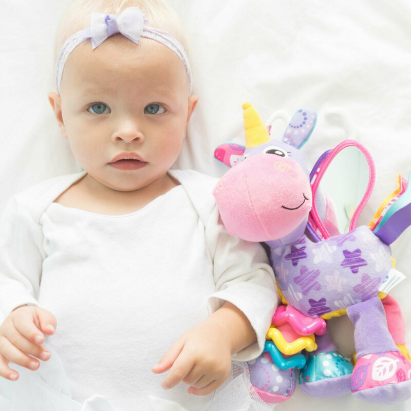 Playgro Activity Friend Stella Unicorn, 39 cm - imagine 5