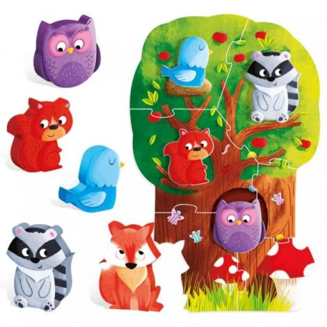 Headu Montessori Puzzle Padurea Educational