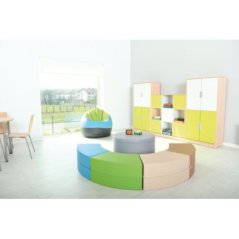 Puf 80 cm Gri Moje Bambino - Rezistent și Ușor de Curățat - imagine 3