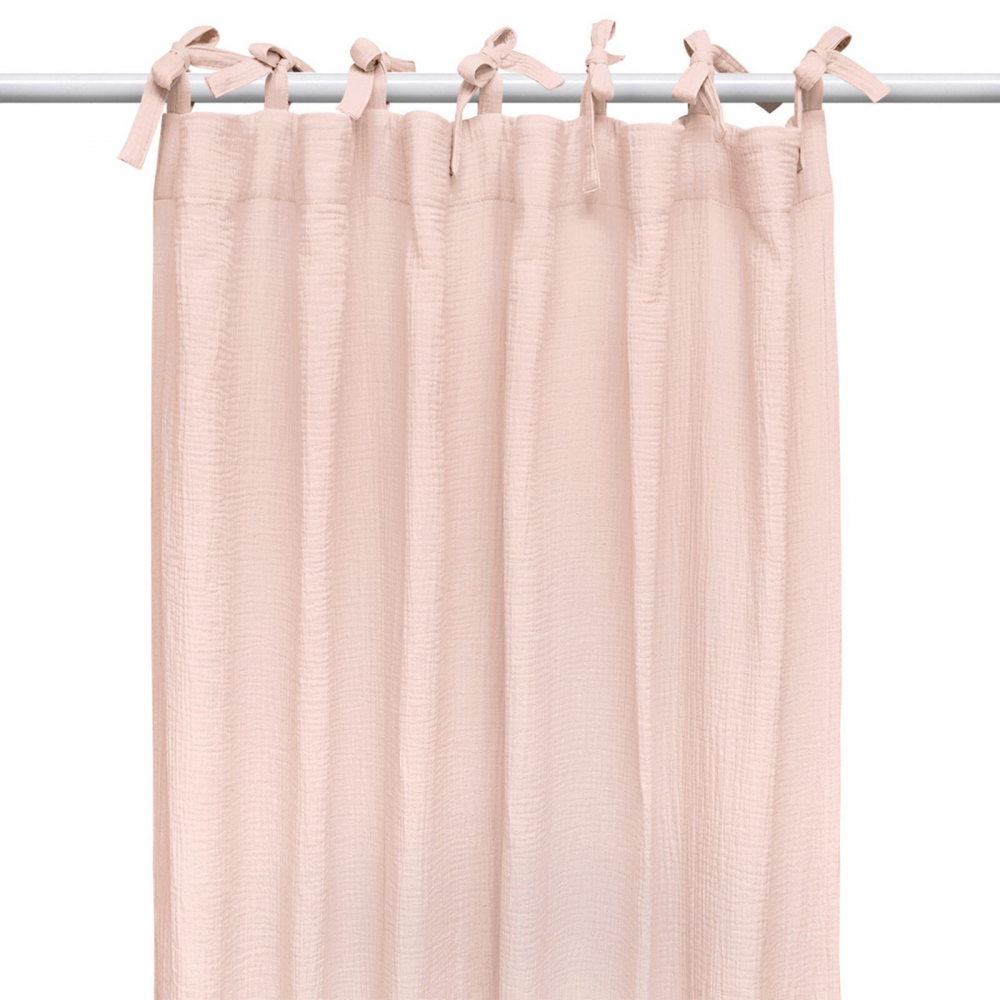 Draperie Little Amy Muselină Organică Somon - imagine 2