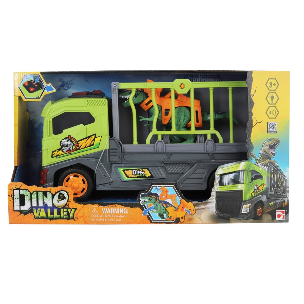 Dino Valley Transportator Dinozauri cu Lumini
