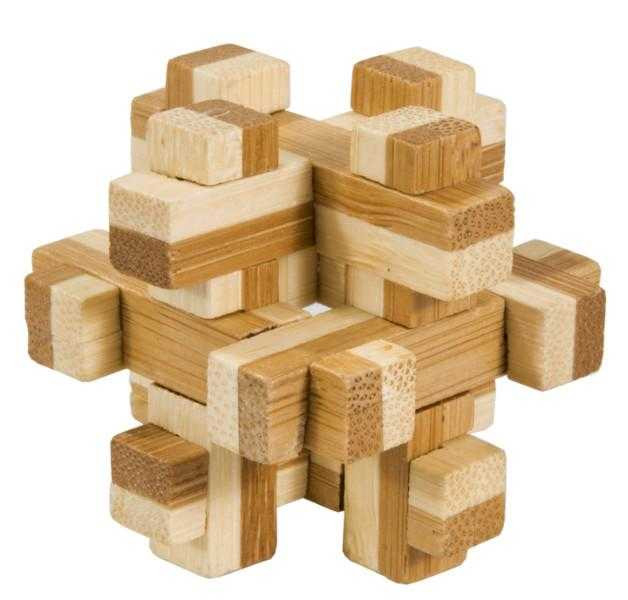 Joc Logic IQ Fridolin - Bambus și Cutie Metalică