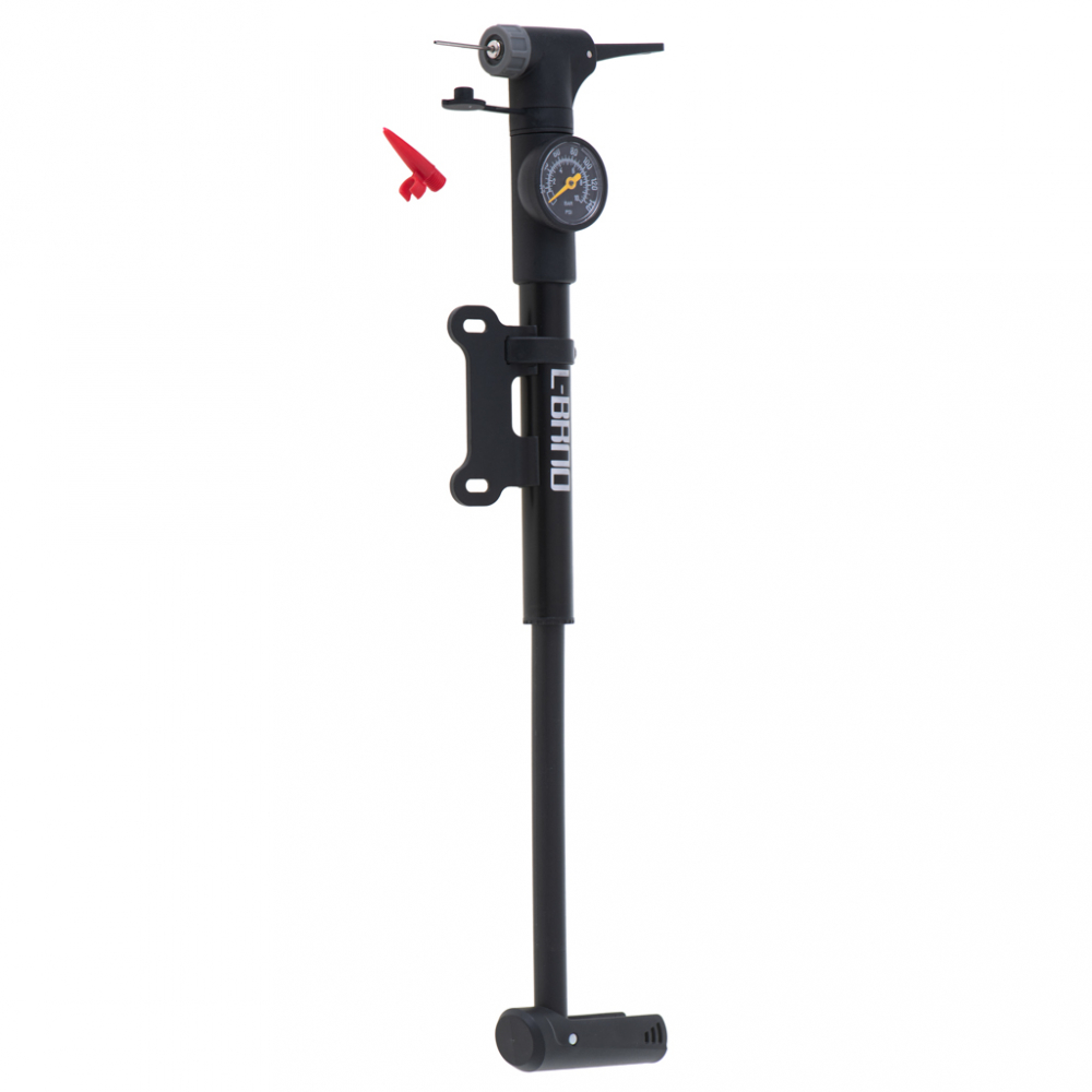 Pompa Bicicleta cu Manometru Ikonka, 32cm - imagine 5