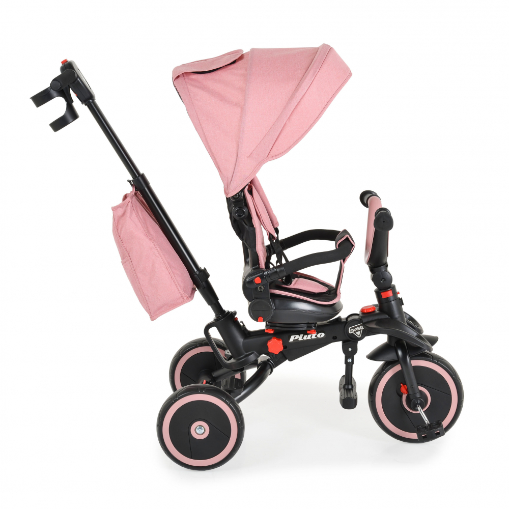 Tricicleta Byox Pluto Pink Pliabila cu Scaun Rotiv - imagine 3