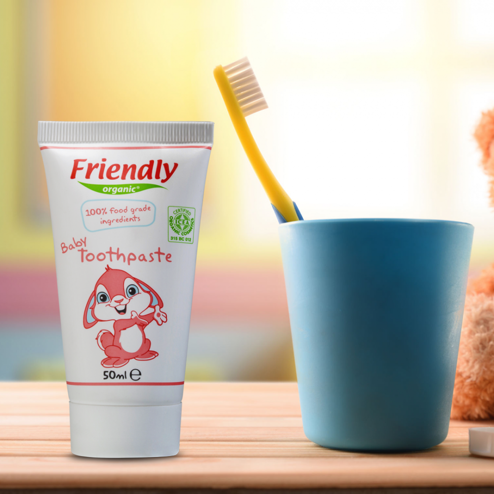Friendly Organic Pasta Zmeură Anti-Carie Copii - imagine 6