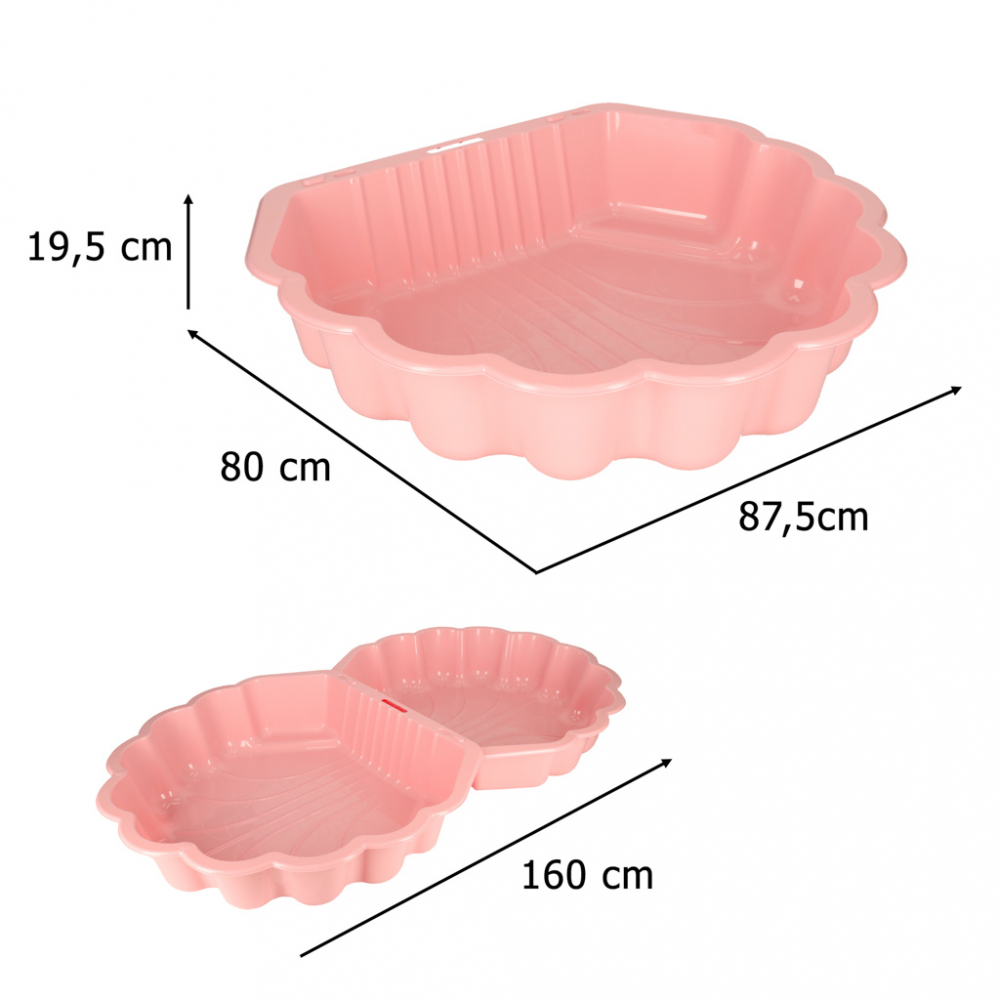 Ikonka Cutie Nisip 2-in-1 Scoica XXL Pink - imagine 8