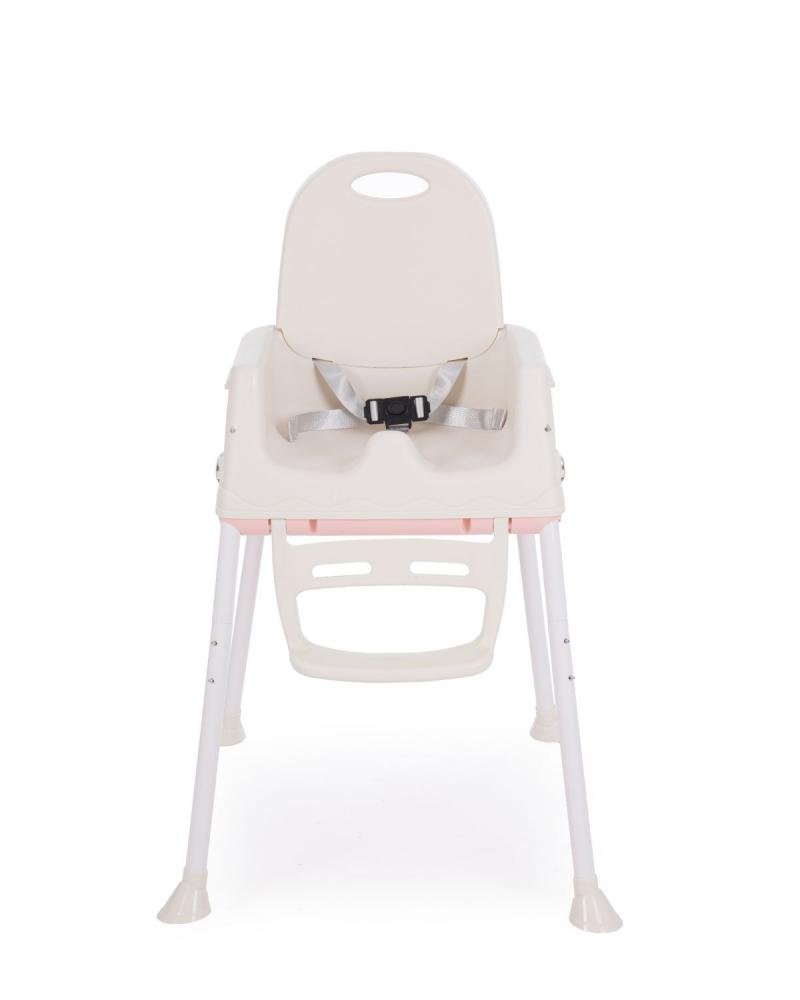 Scaun de masa KikkaBoo 3in1 Creamy Pink, Reglabil - imagine 6