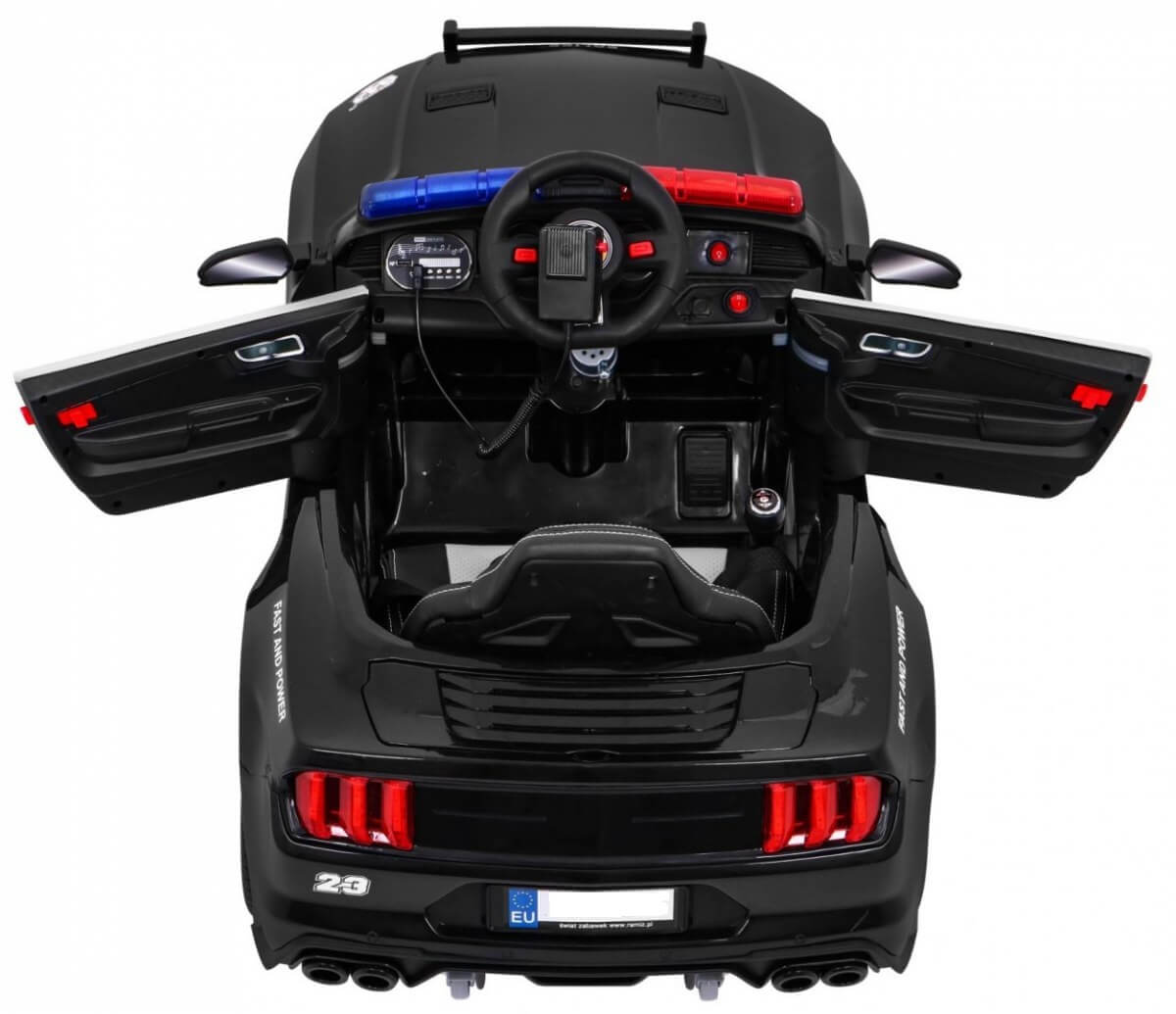 Masinuta Politie GT Sport Electrica cu Megafon - imagine 7