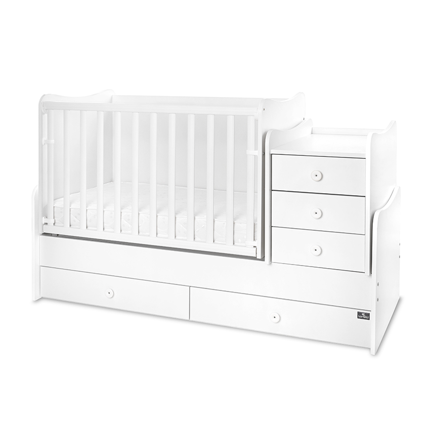 Lorelli Maxi Plus Trio White - Pat transformabil 3 în 1 - imagine 9