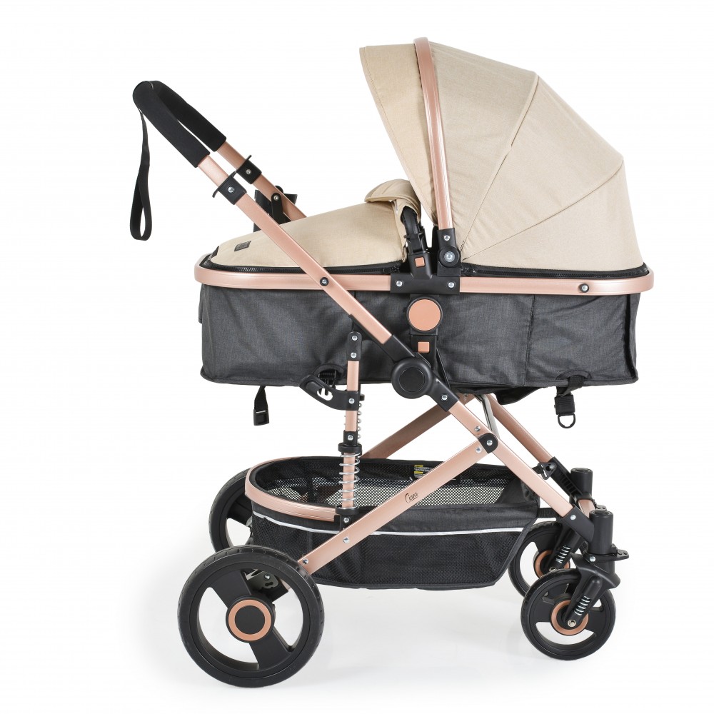 Carucior 2 in 1 Moni Ciara BeigeBlack, 0-15 kg