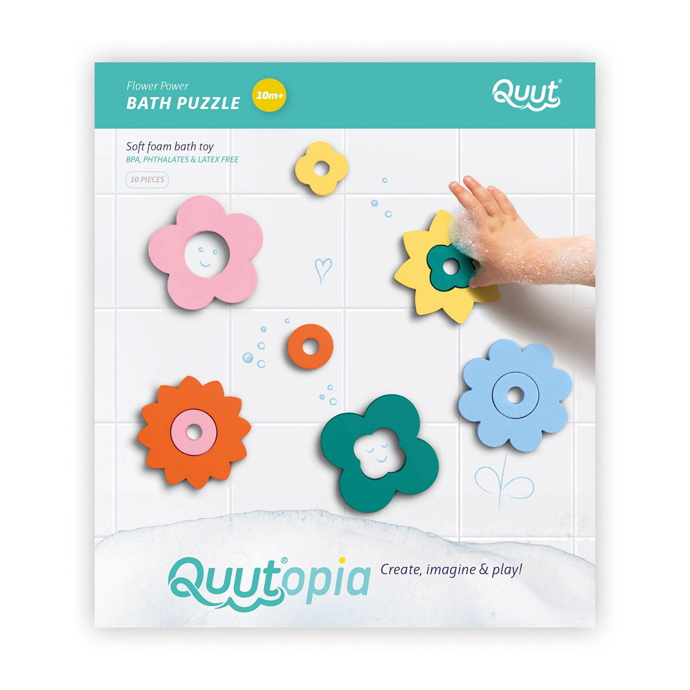 Puzzle Baie Flower Power Quut | Distracție în Cadă