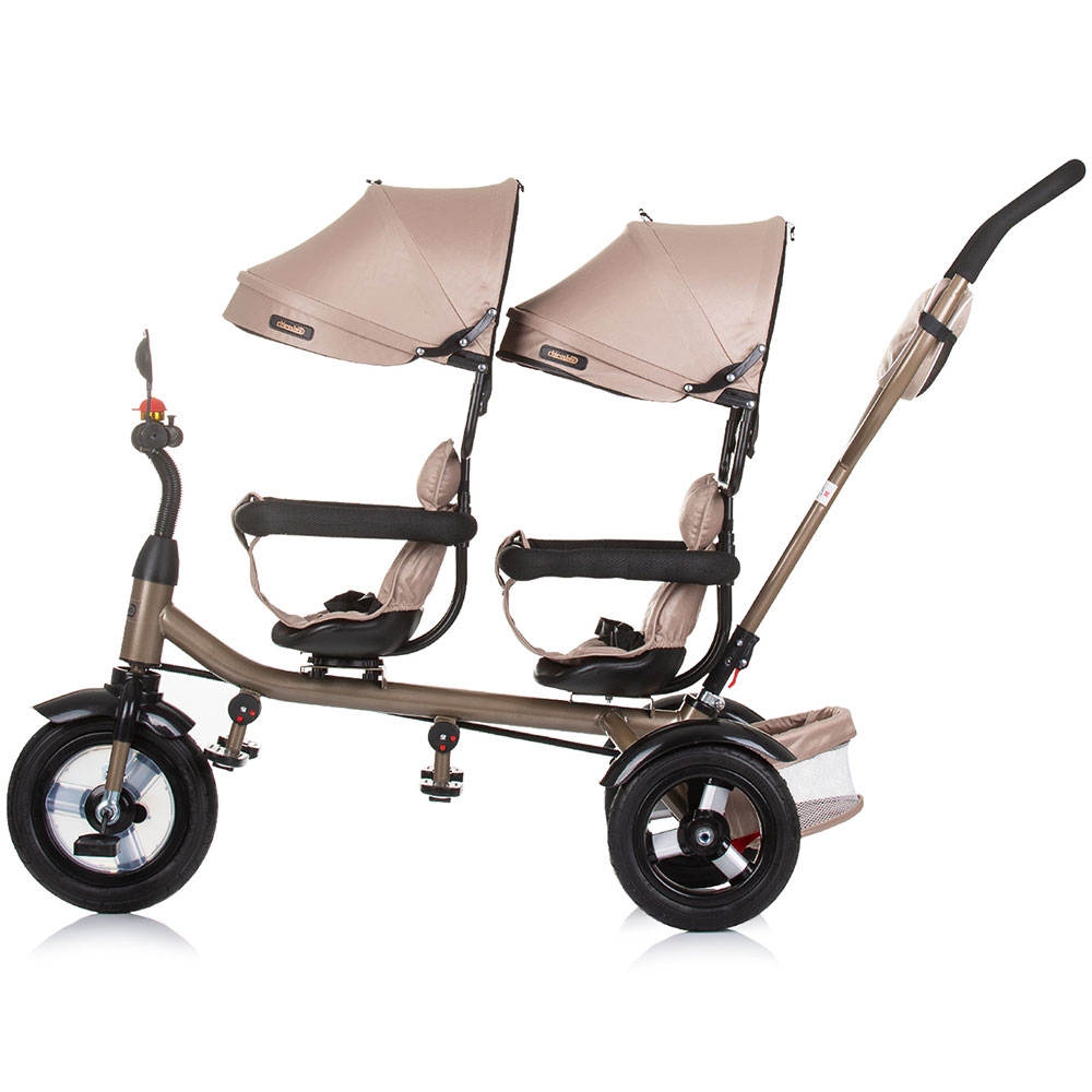 Tricicleta Gemeni Chipolino 2Play Golden Beige - imagine 2