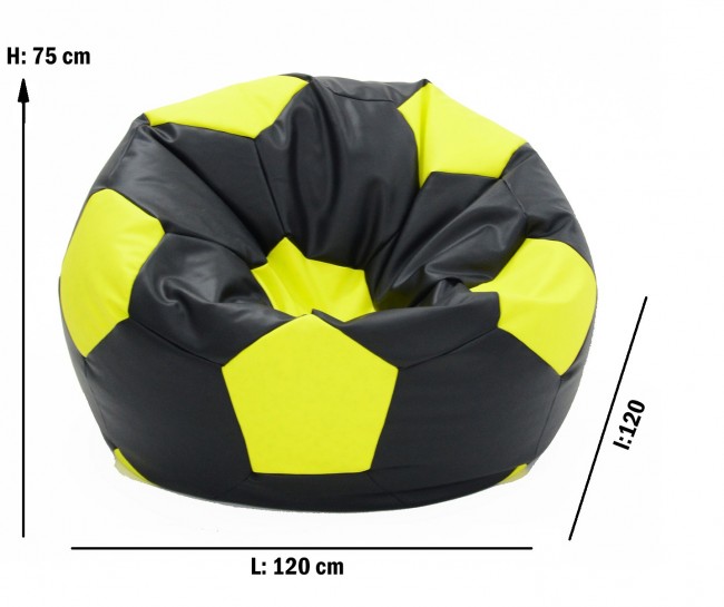 Fotoliu Beanbag Telstar XXL Pufrelax Roșu - imagine 4