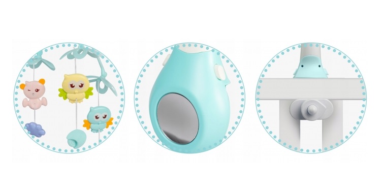 Carusel Muzical 2in1 Ricokids cu Proiector și Telecomandă - imagine 7