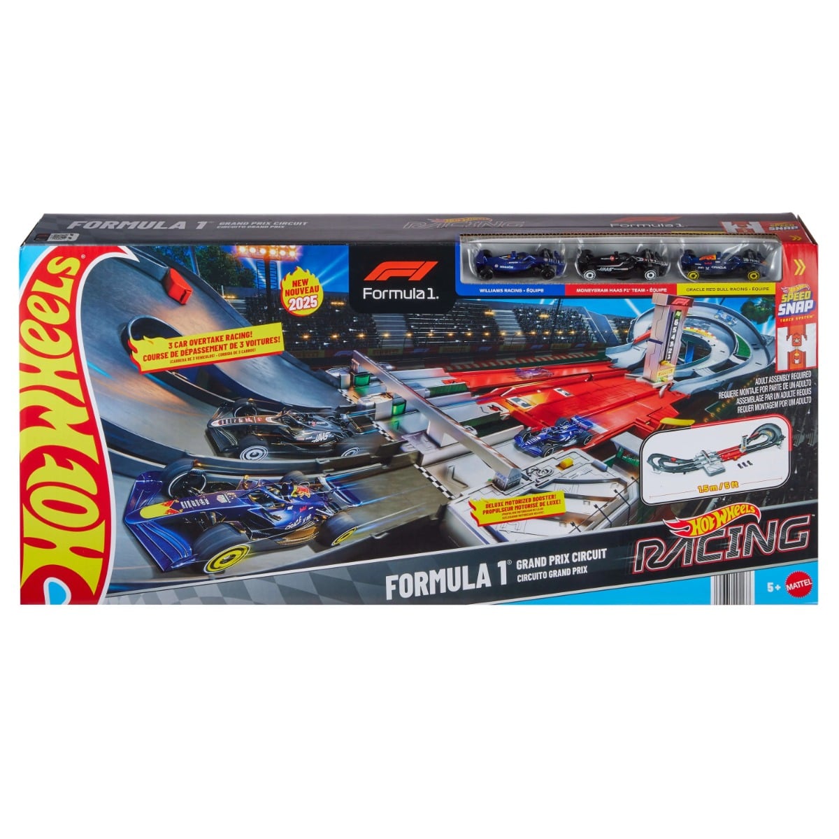 Circuit Hot Wheels F1 Grand Prix cu 3 masinute