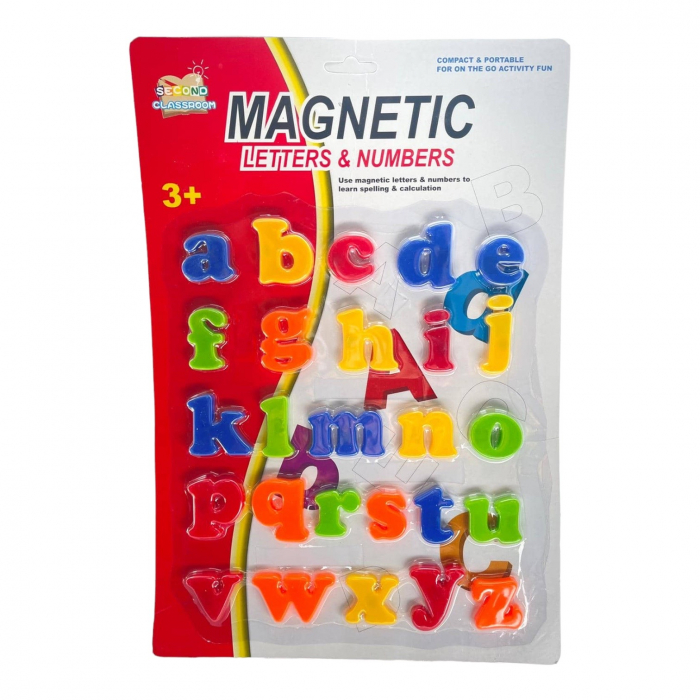 Set 26 litere mici magnetice Krista, 3 cm