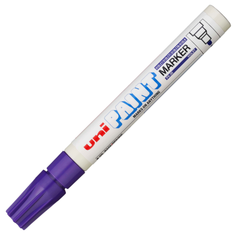 Marker Uni-ball Oil, Violet, Rezistent