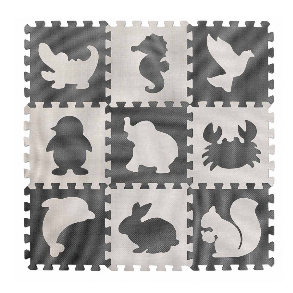Covoras Puzzle Ikonka 9 piese - Spațiu de joacă sigur - imagine 10