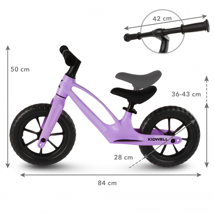 Kidwell Vito Violet - Bicicletă Fără Pedale Magneziu - imagine 8