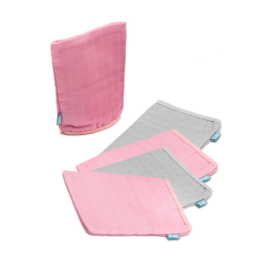 Mănuși baie Fillikid 5Set Pink/Grey - imagine 5
