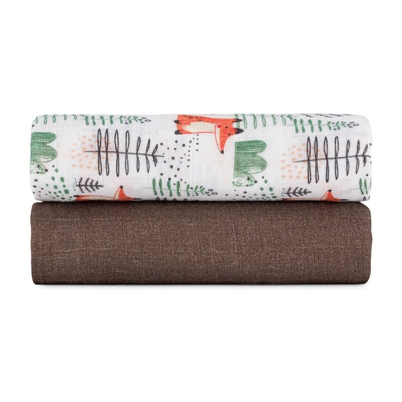 Set 2 scutece bambus PetiteMars, 120x120cm