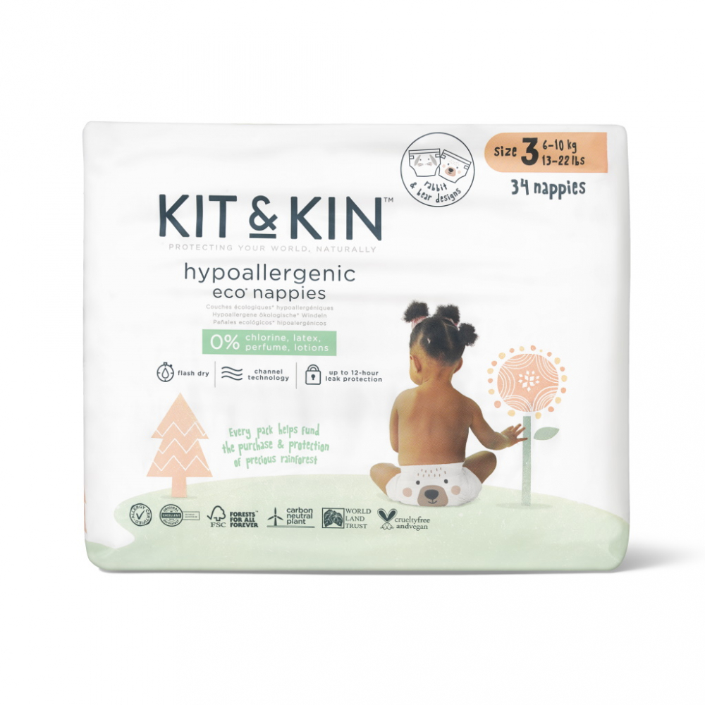 Scutece Eco KitKin Hipoalergenice M3 32 buc - imagine 6
